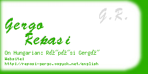 gergo repasi business card